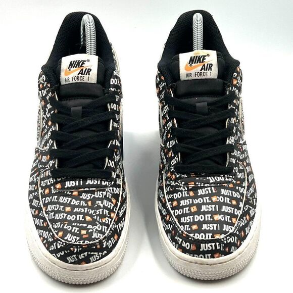 Nike Air Force 1 Low Just Do It Pack Black (GS) - Picture 4 of 13